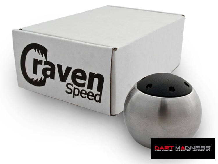 Dodge Dart Gear Shift Knob Polished Billet Knob w/ Black Top